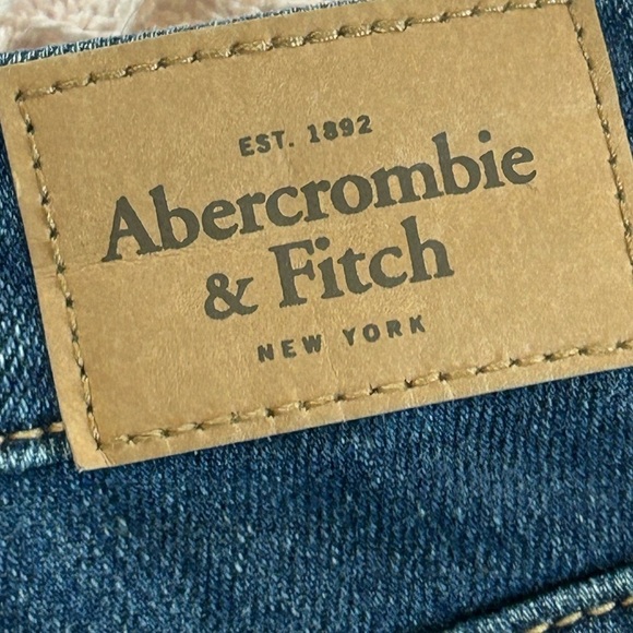 Abercrombie & Fitch skinny bootcut distressed dark denim jeans, 6 Long, 28/35 - Picture 5 of 9